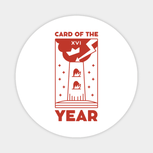 The Tower Tarot Card of The Year Magnet